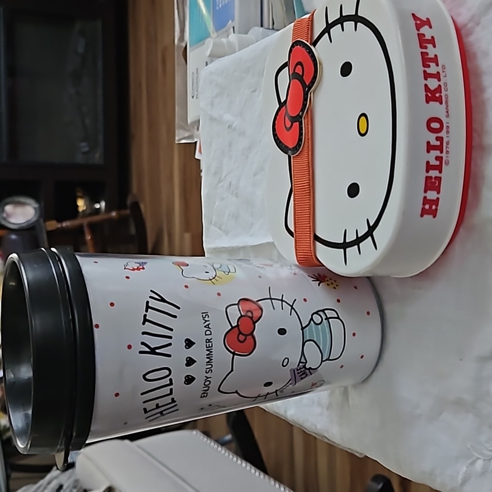 Hello Kitty Travel Tumbler And Snack Box